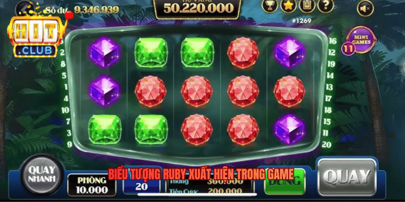 Biểu tượng Ruby xuất hiện trong game 