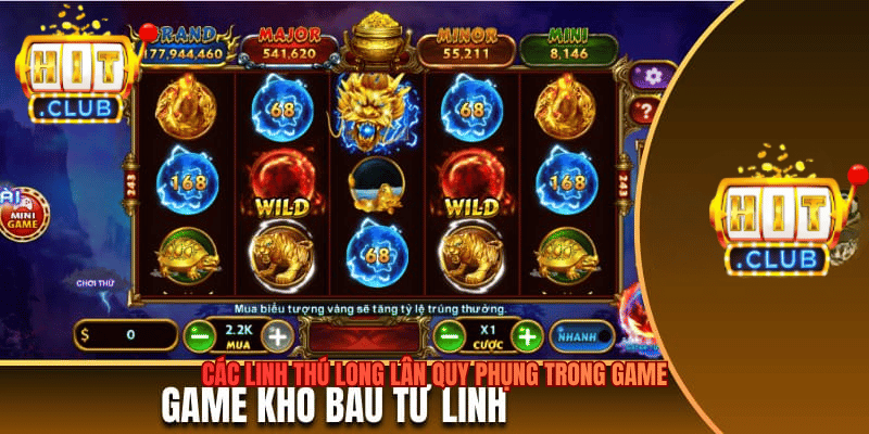 Các linh thú Long Lân Quy Phụng trong game