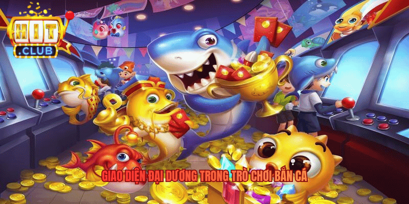 Giao diện đại dương trong trò chơi bắn cá
