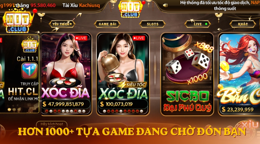 Hơn 1000+ tựa game đang chờ đón bạn khám phá