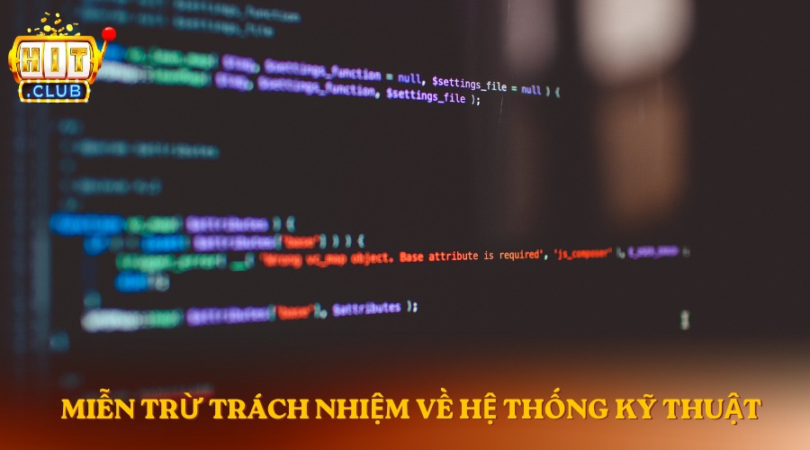 Thông tin miễn trừ trách nhiệm trong hệ thống kỹ thuật
